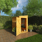 8 x 4 Woodsman Shiplap Pent - Glass