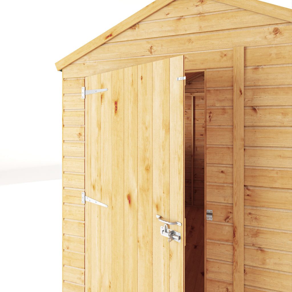 8 x 6 Woodsman Shiplap Apex - Glass