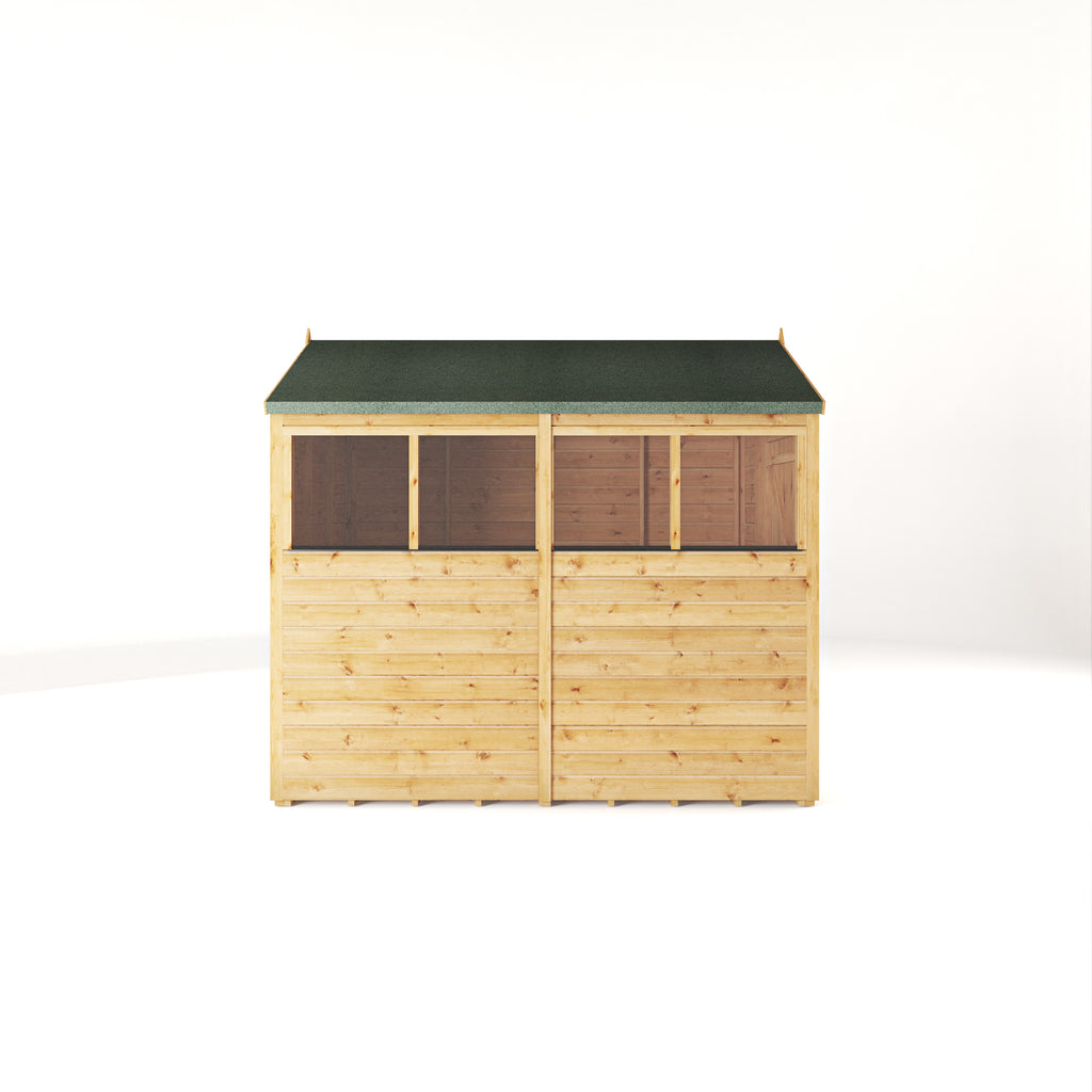 8 x 6 Woodsman Shiplap Apex - Glass