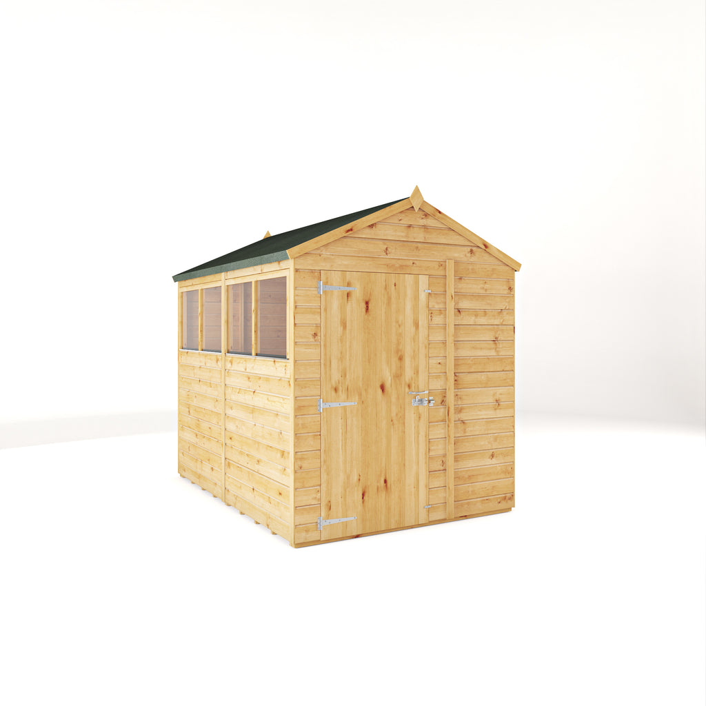 8 x 6 Woodsman Shiplap Apex - Glass