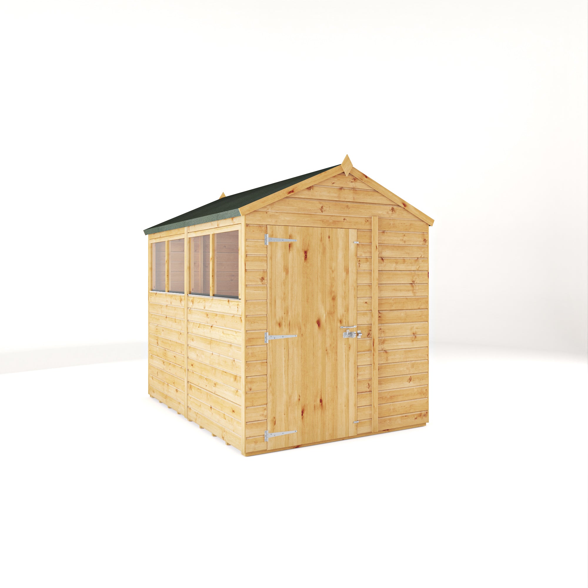 8 x 6 Woodsman Shiplap Apex - Glass