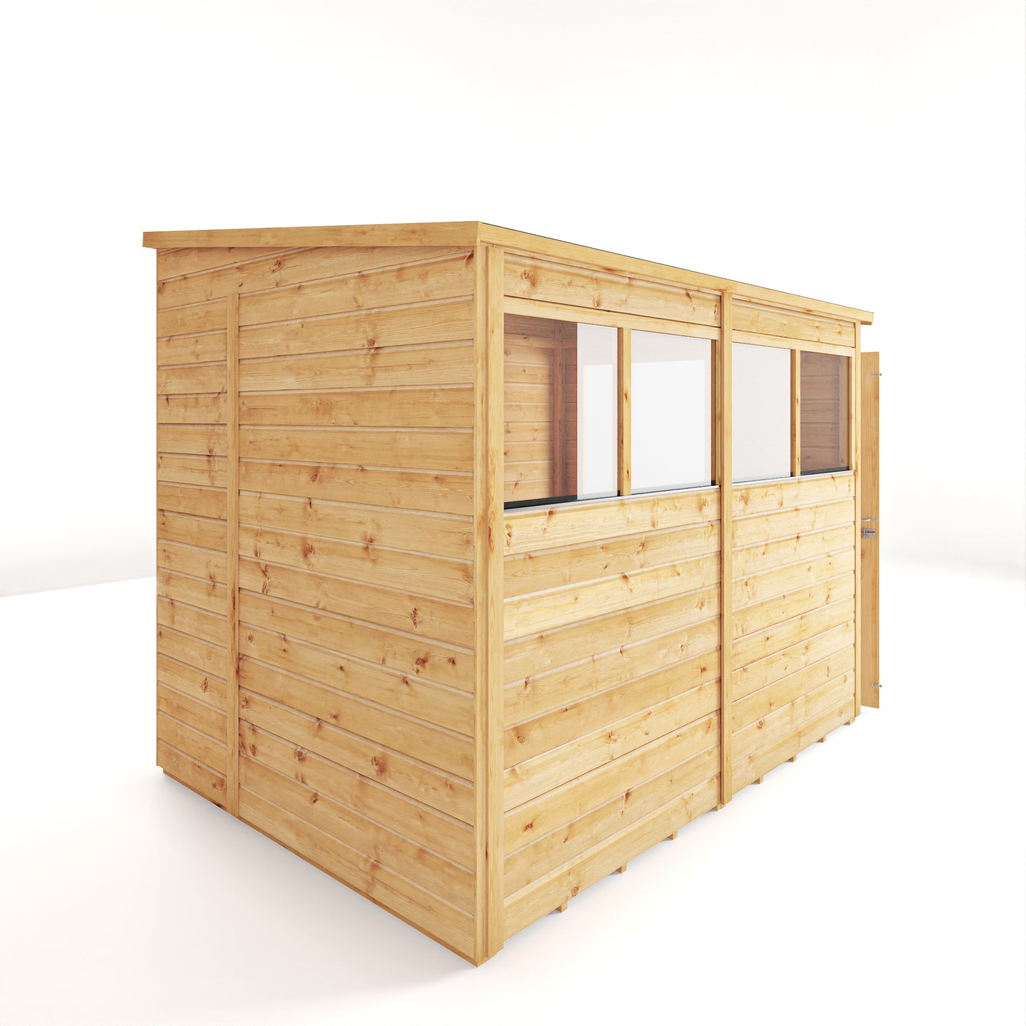 8 x 6 Woodsman Shiplap Pent - Styrene