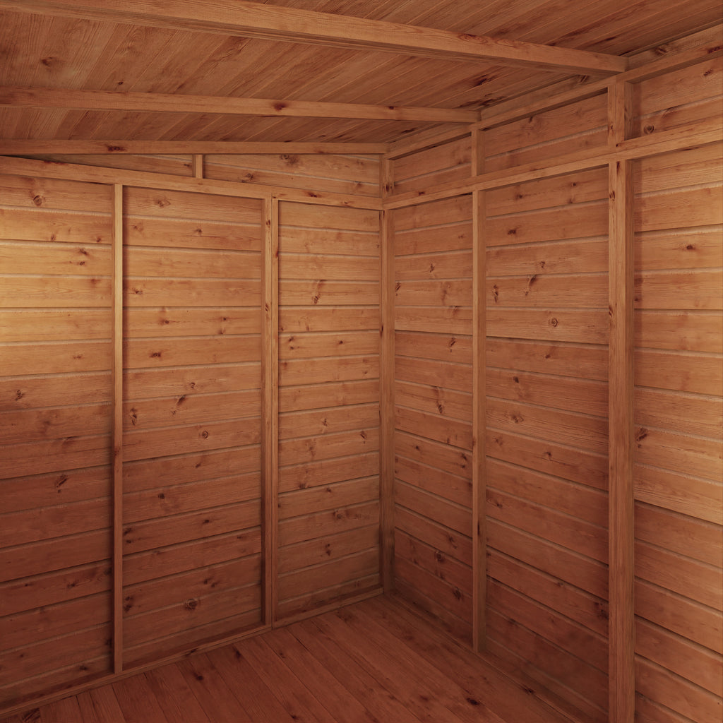 8 x 6 Woodsman Shiplap Pent - Styrene