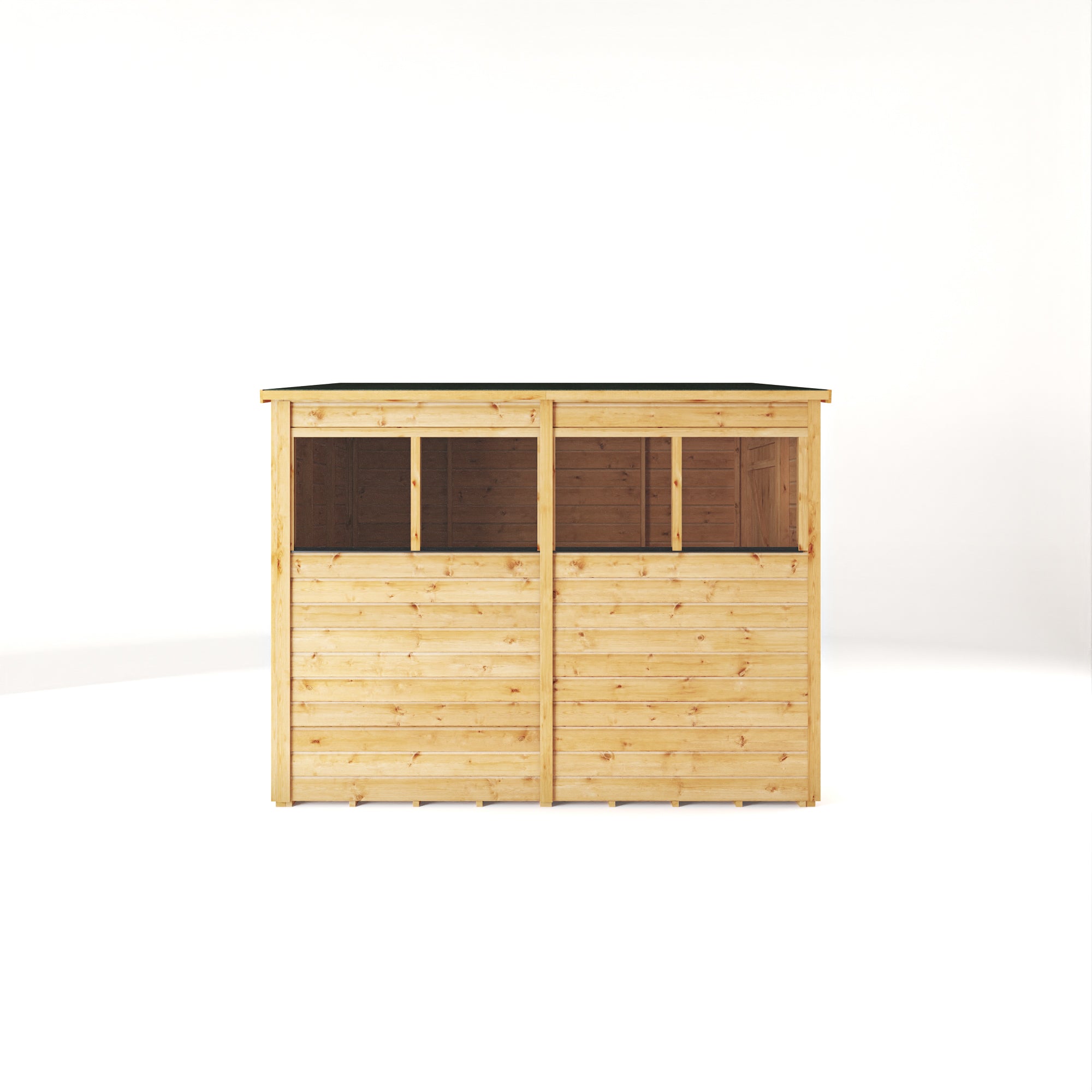 8 x 6 Woodsman Shiplap Pent - Styrene