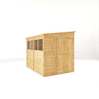 8 x 6 Woodsman Shiplap Pent - Styrene