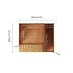 10 x 8 Premium Garden Room Summerhouse With Side Shed