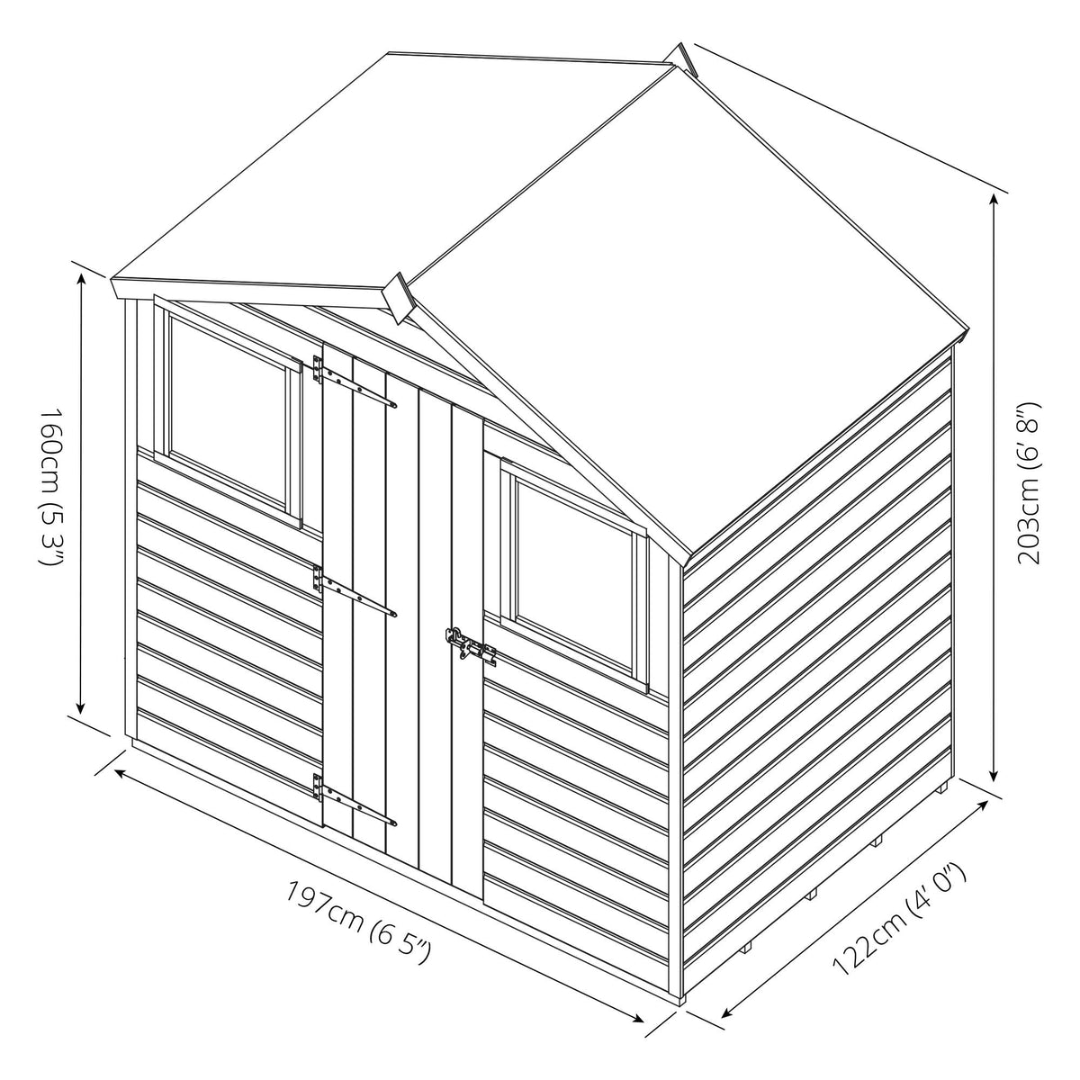 4 x 6 Shiplap Apex