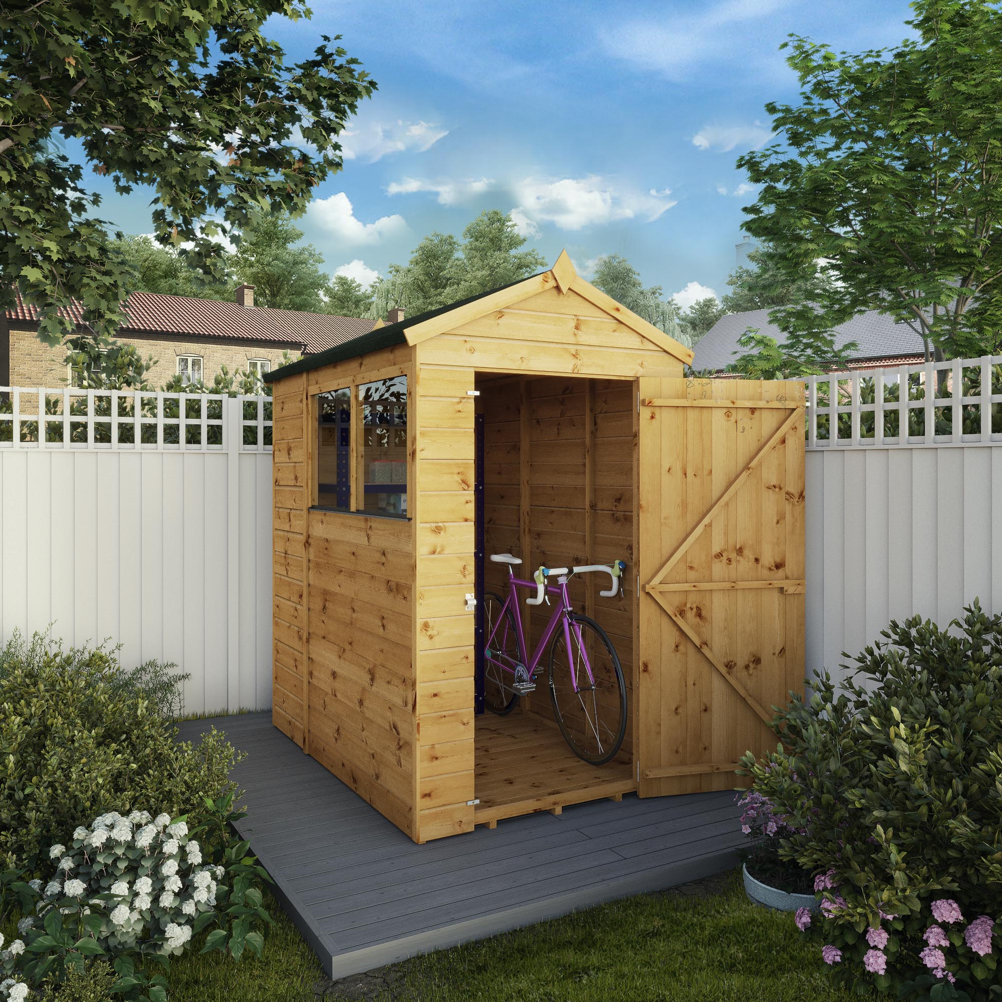 6 x 4 Modular Shiplap Apex
