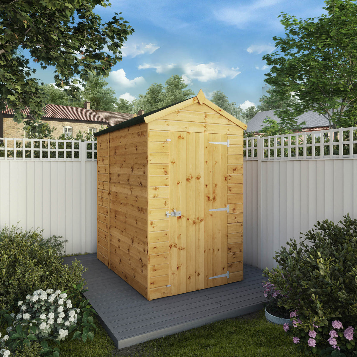 6 x 4 Modular Shiplap Apex - Windowless