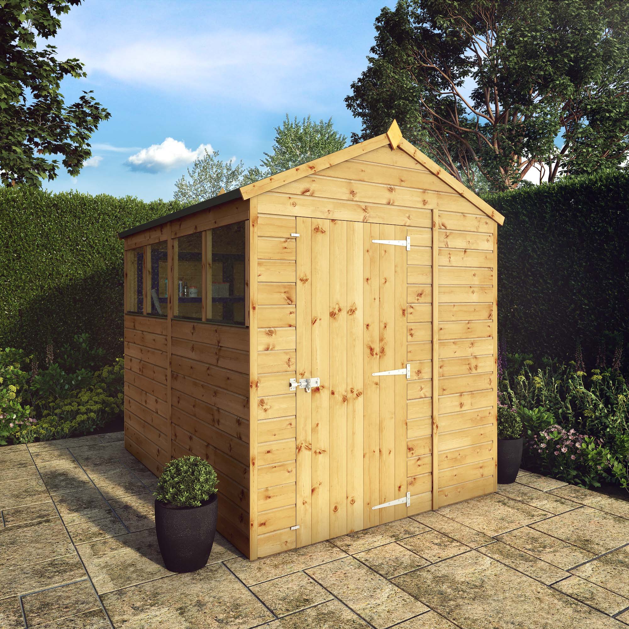 8 x 6 Modular Shiplap Apex