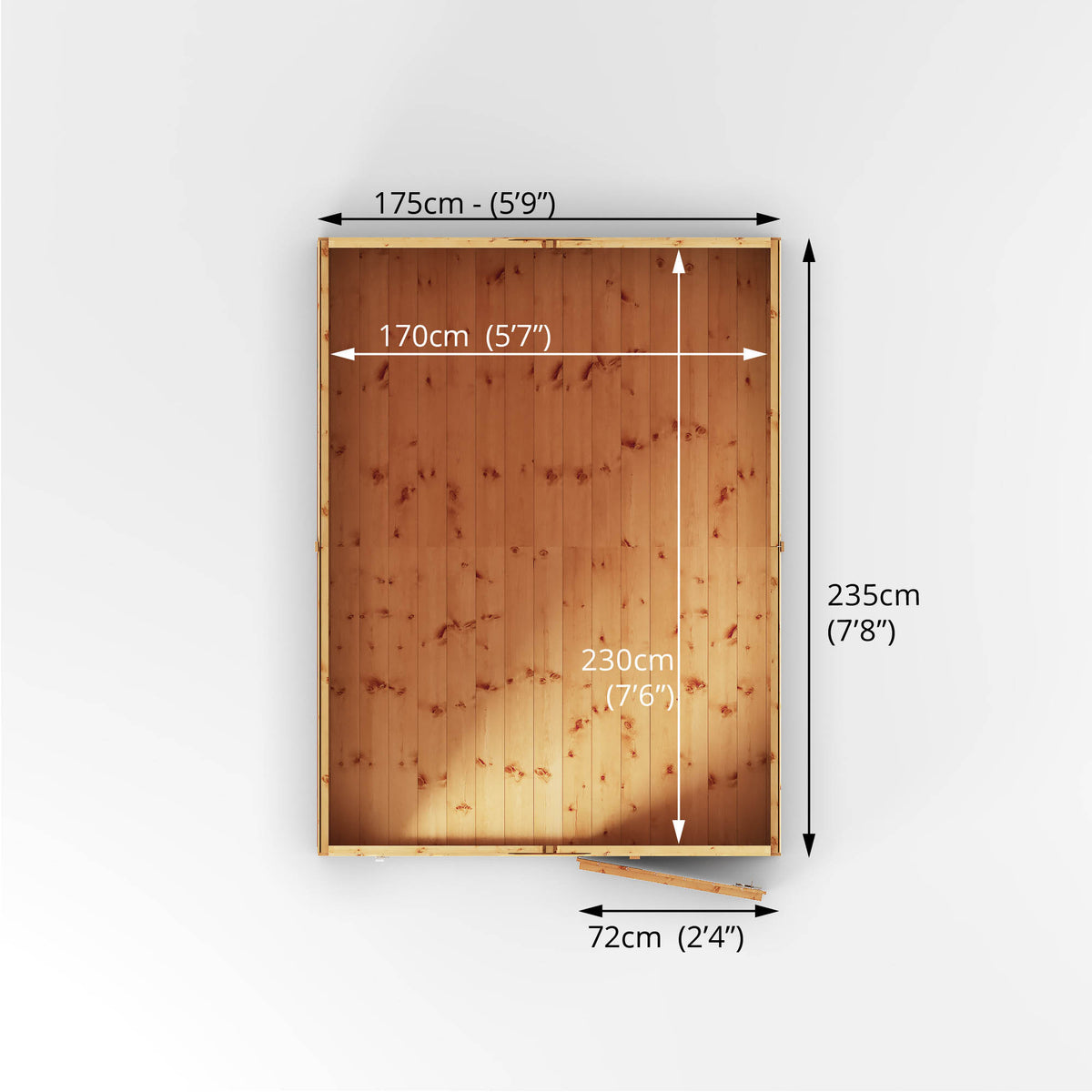 8 x 6 Modular Shiplap Apex