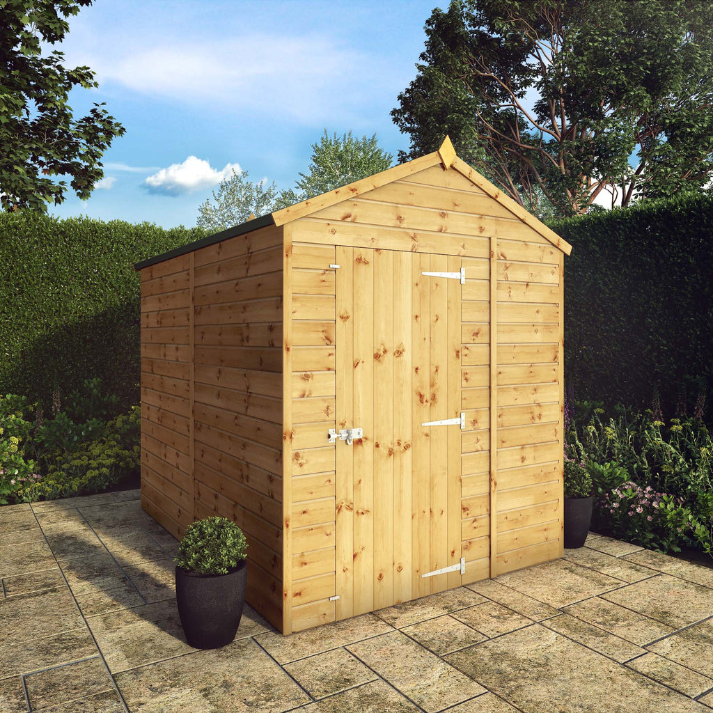 8 x 6 Modular Shiplap Apex - Windowless