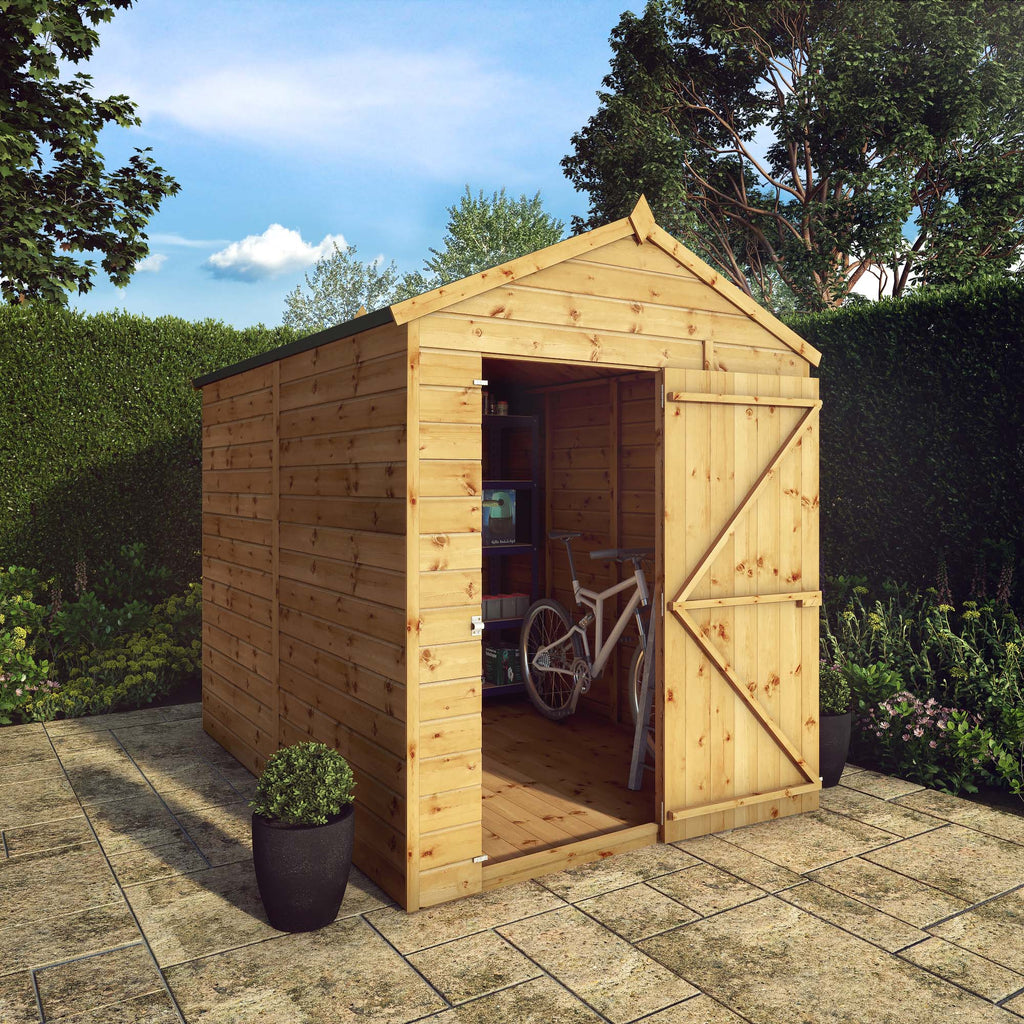 8 x 6 Modular Shiplap Apex - Windowless