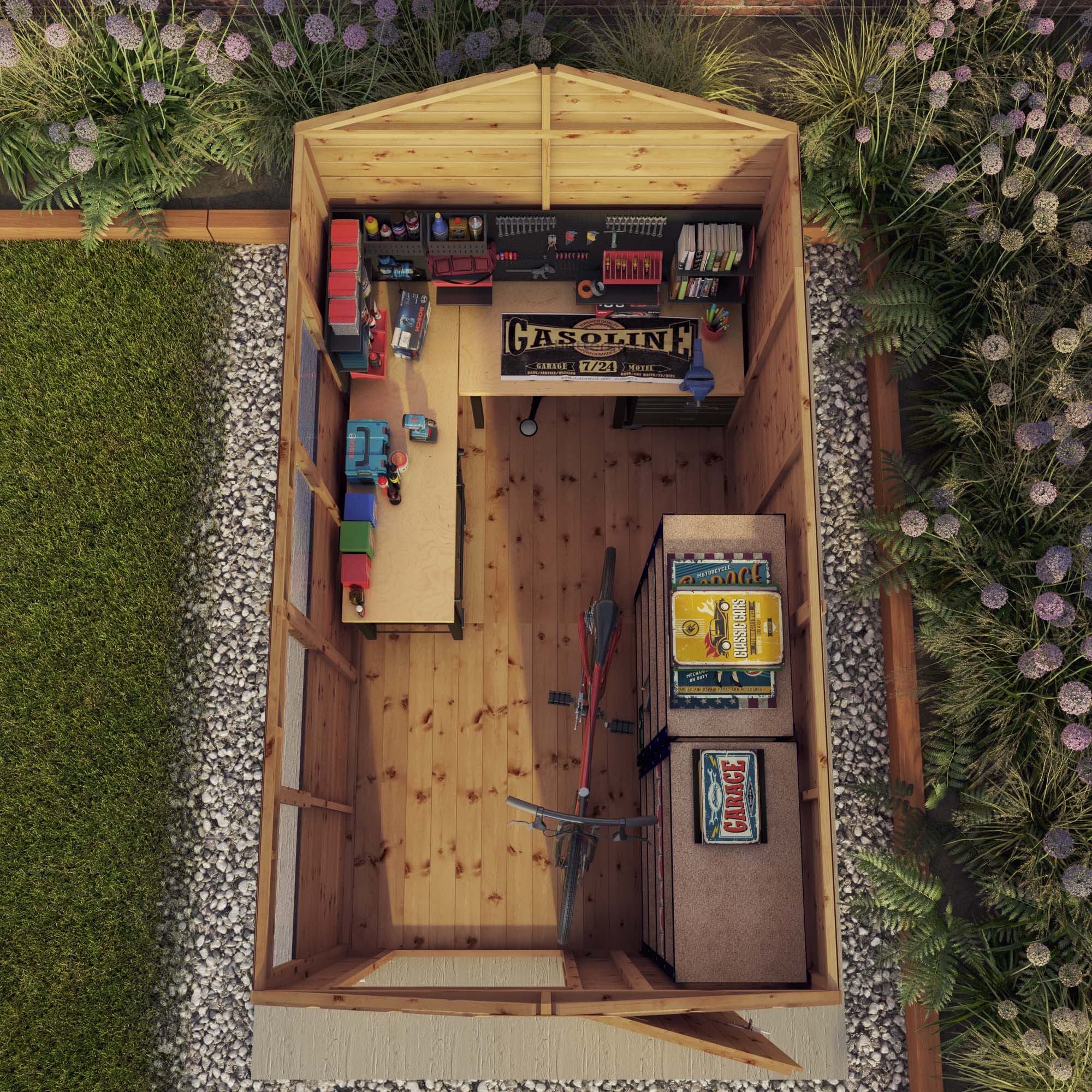 10 x 6 Modular Shiplap Apex