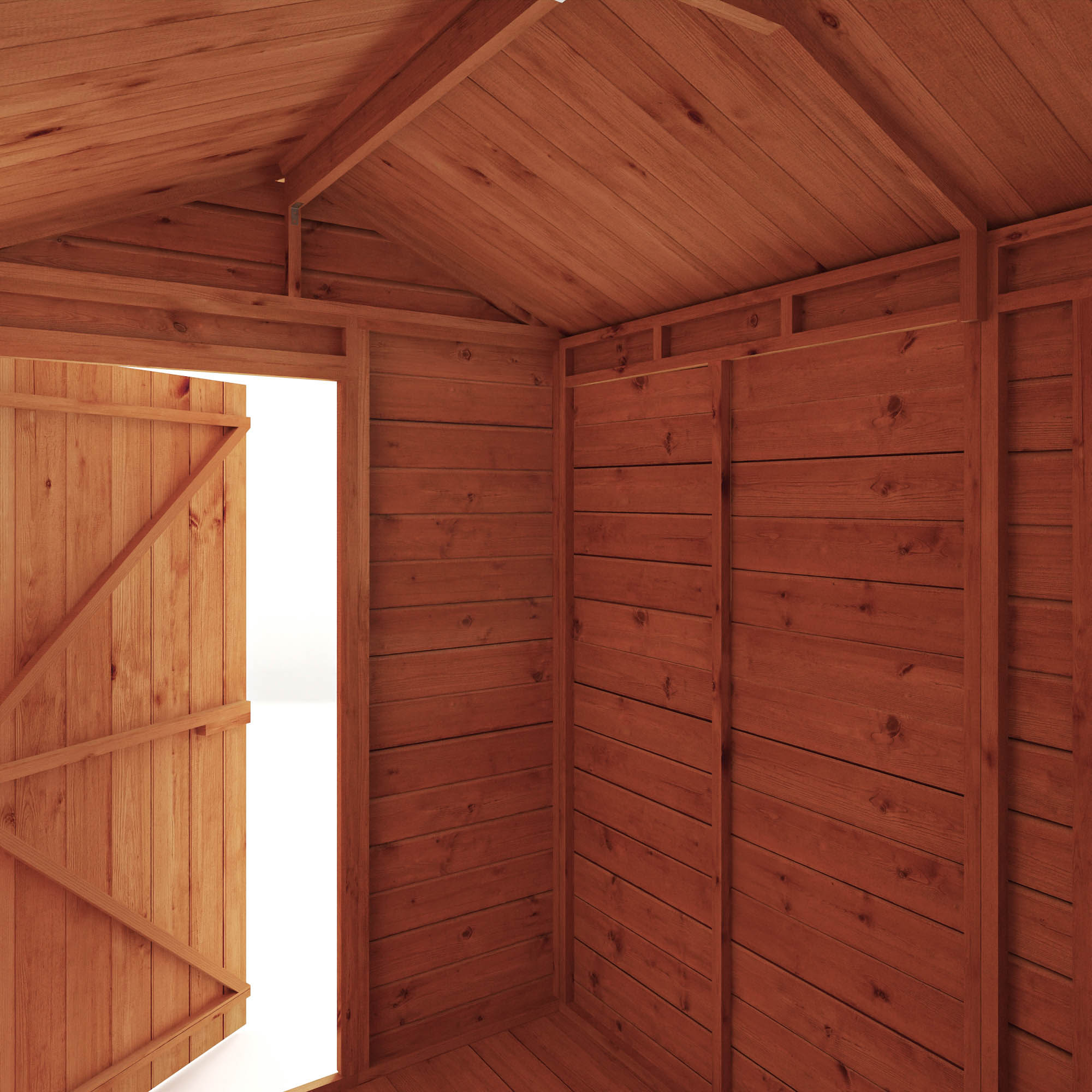 7 x 5 Modular Shiplap Apex - Windowless