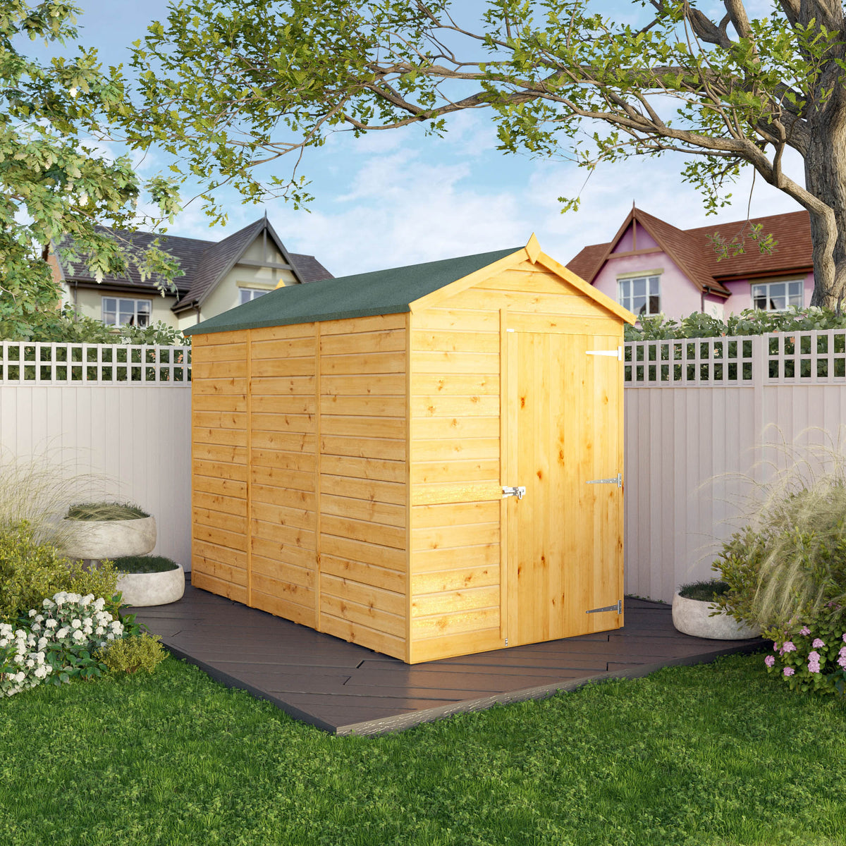 9 x 5 Modular Shiplap Apex - Windowless