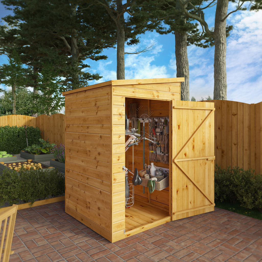 4 x 4 Modular Shiplap Pent - Windowless