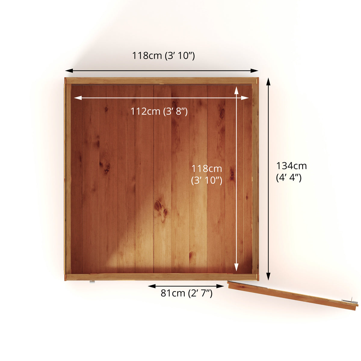 4 x 4 Modular Shiplap Pent
