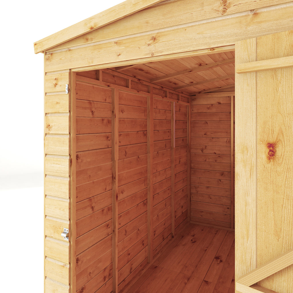 8 x 4 Modular Shiplap Pent - Windowless