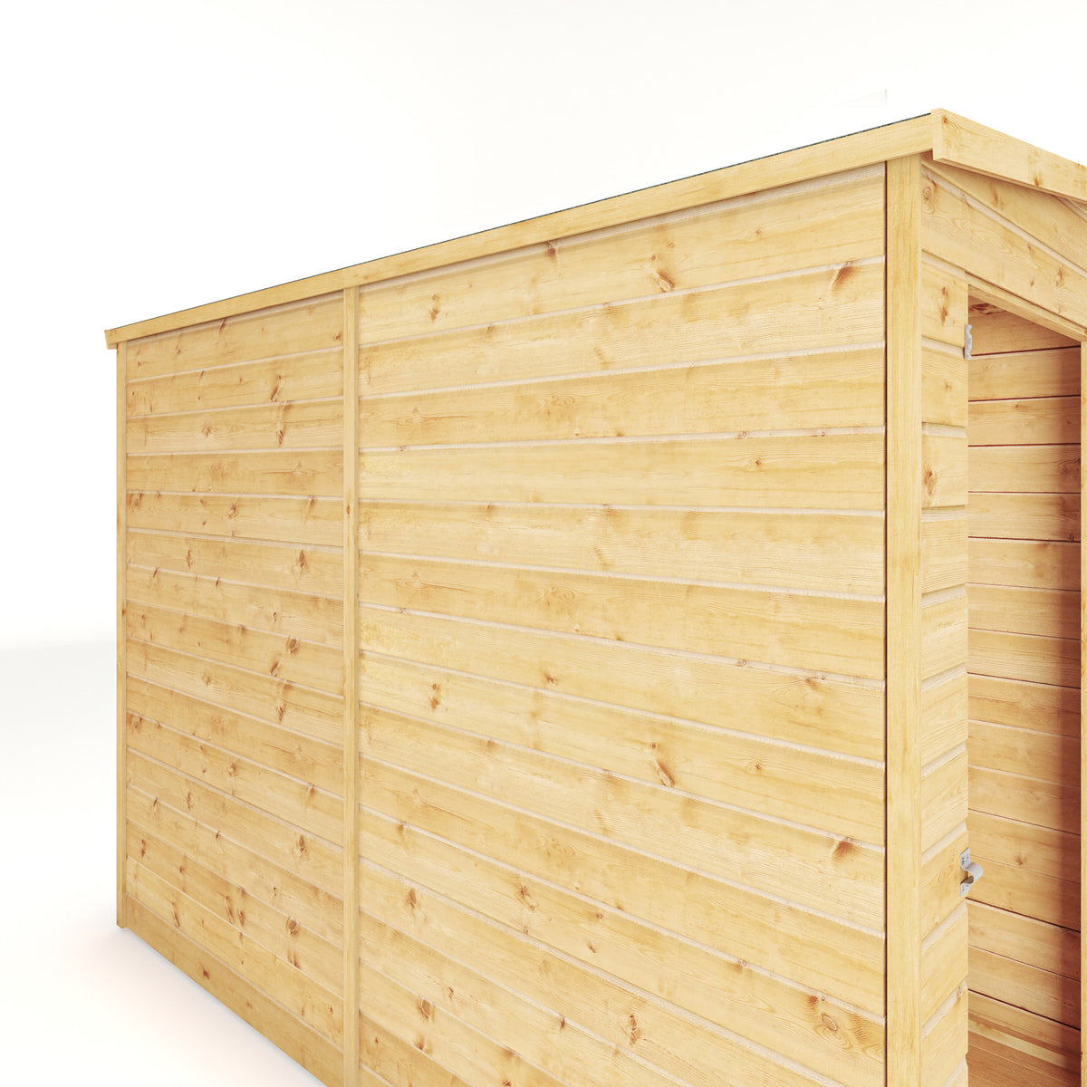 8 x 4 Modular Shiplap Pent - Windowless