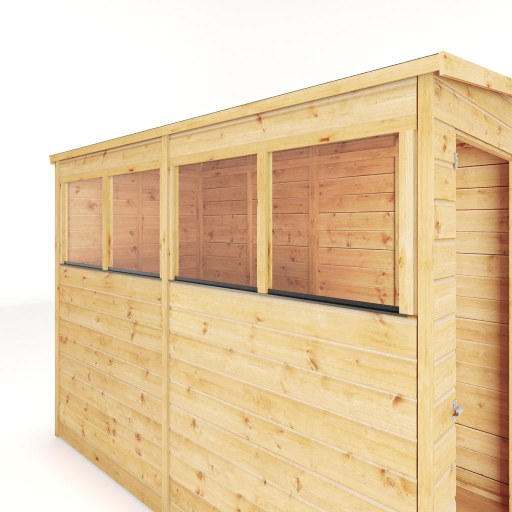 8 x 4 Modular Shiplap Pent