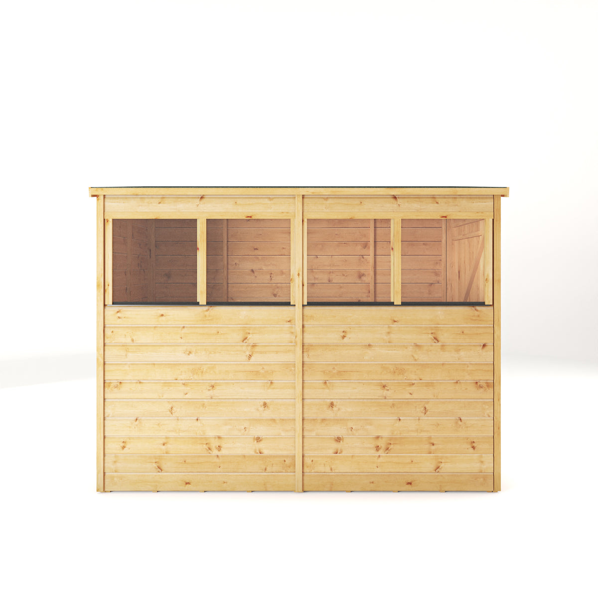 8 x 4 Modular Shiplap Pent