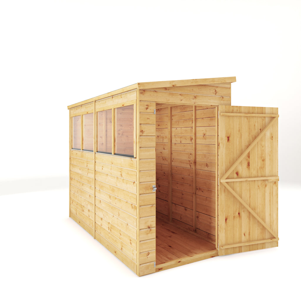 8 x 4 Modular Shiplap Pent