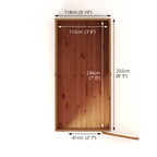 8 x 4 Modular Shiplap Pent
