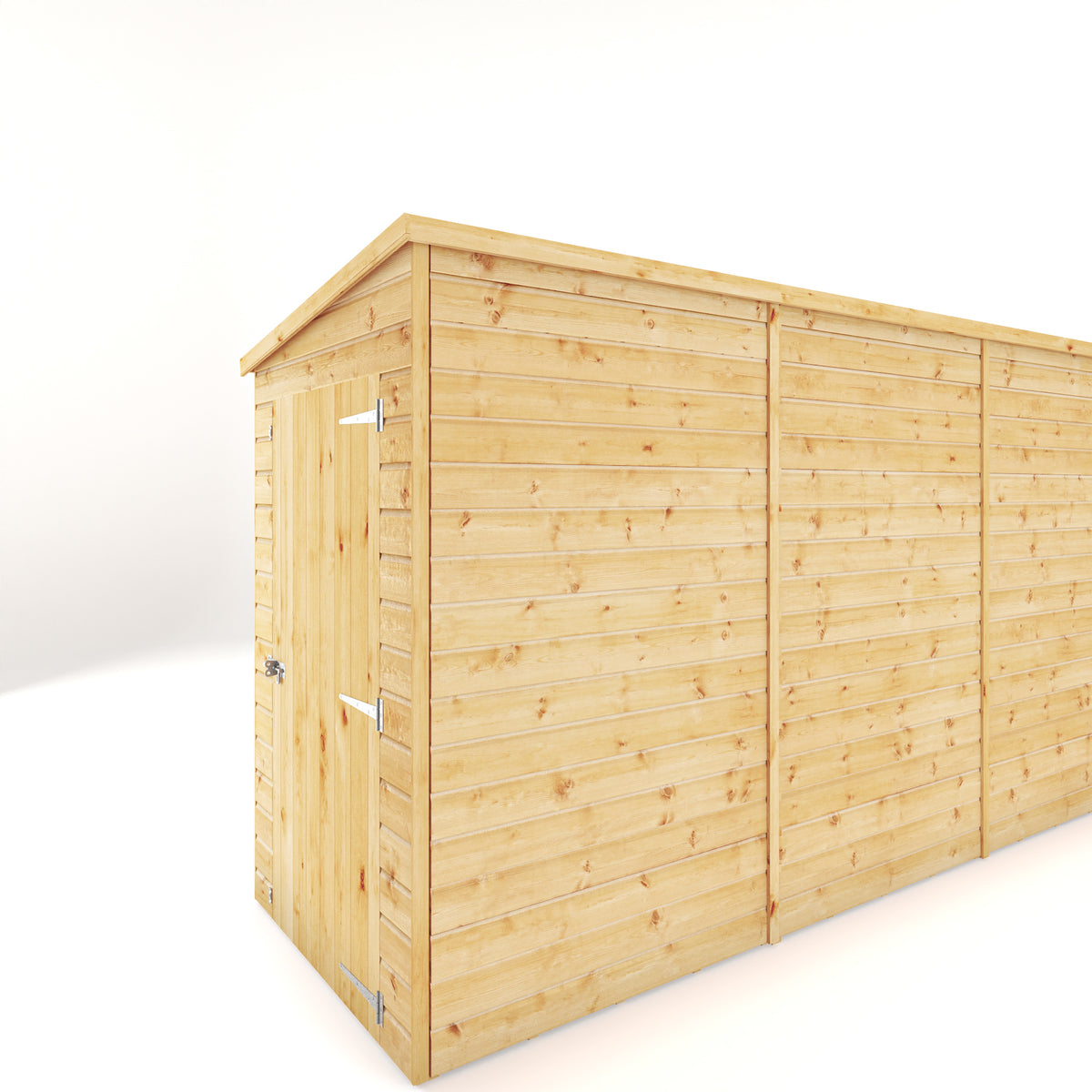 12 x 4 Modular Shiplap Pent - Windowless