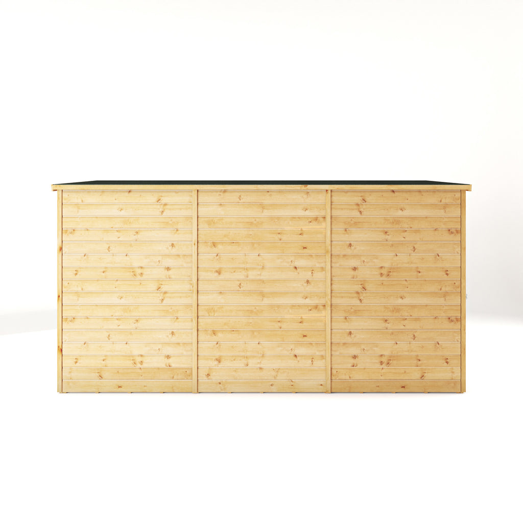 12 x 4 Modular Shiplap Pent - Windowless