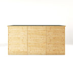 12 x 4 Modular Shiplap Pent - Windowless