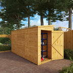 12 x 4 Modular Shiplap Pent - Windowless