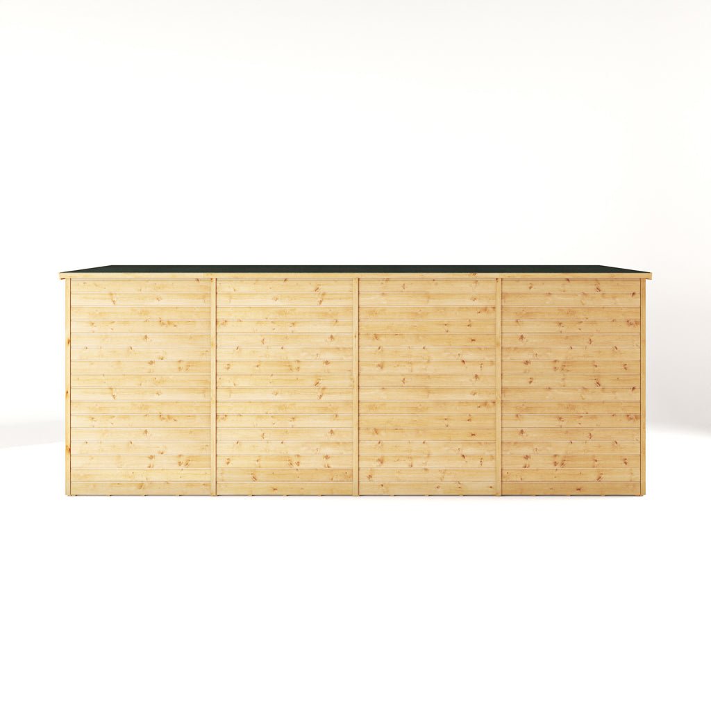 16 x 4 Modular Shiplap Pent - Windowless