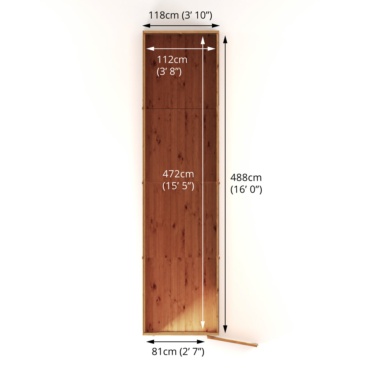 16 x 4 Modular Shiplap Pent