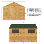 12 x 10 Premium Shiplap Apex Workshop