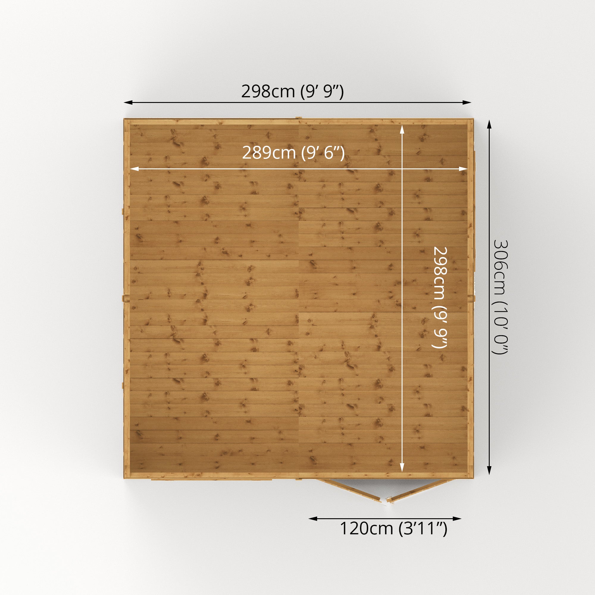 10 x 10 Premium Shiplap Reverse Apex Workshop