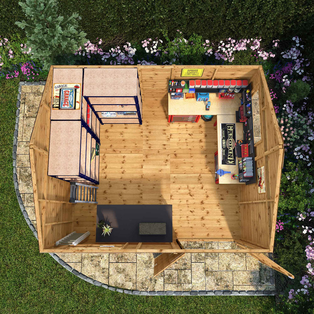 12 x 10 Premium Shiplap Reverse Apex Workshop