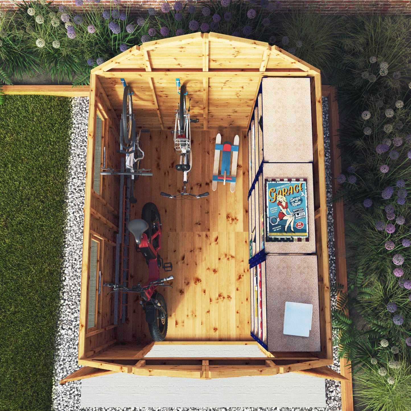 10 x 8 Premium Shiplap Dutch Barn