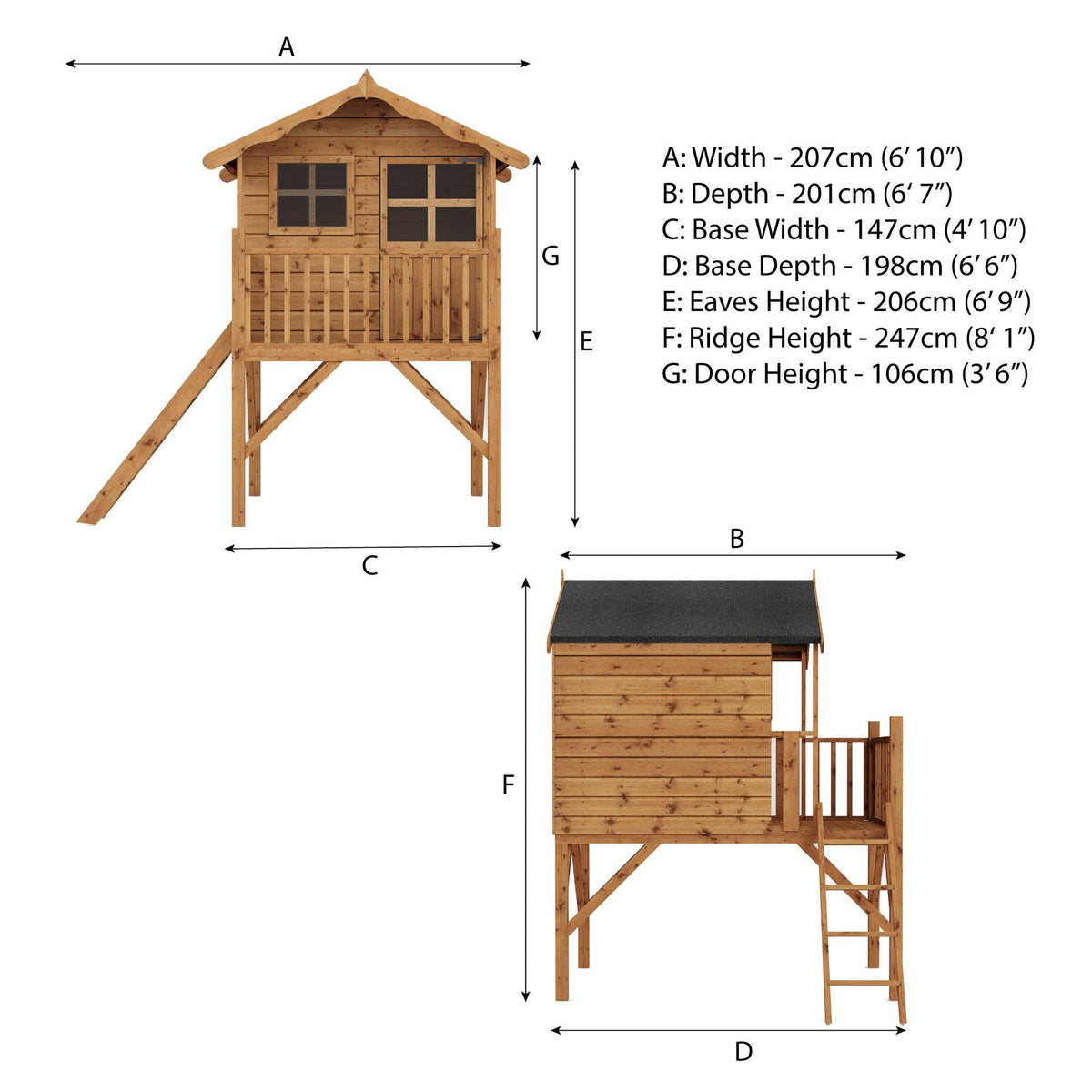 Poppy Playhouse with Tower