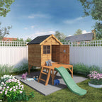 Snug Playhouse with Tower & Slide