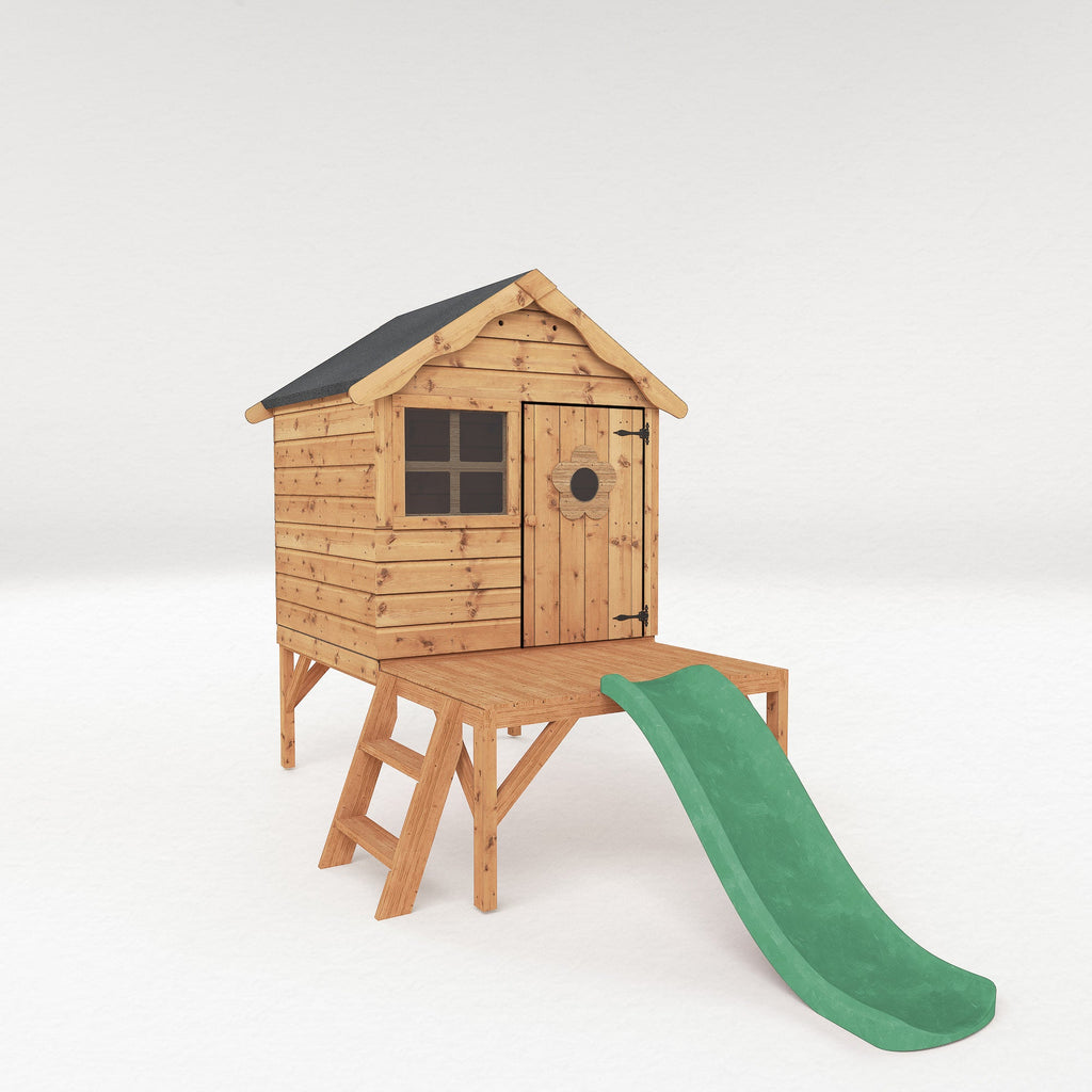 Snug Playhouse with Tower & Slide