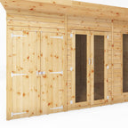 12 x 6 Maine Pent Summerhouse With Side Shed