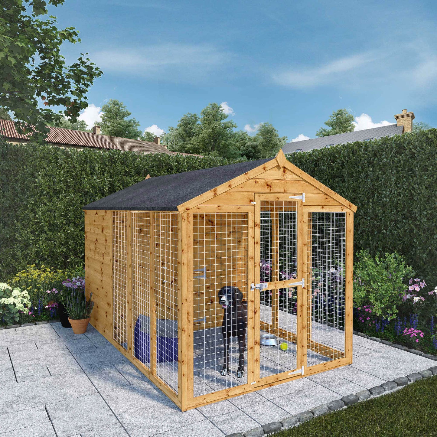 10 x 6 Staffordshire Dog Kennel & Run