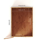 8 x 6 Woodsman Shiplap Apex - Styrene