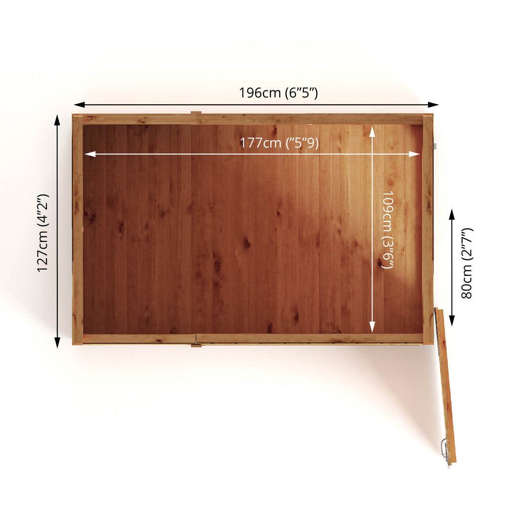 6 x 4 Woodsman Shiplap Pent - Styrene