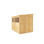 8 x 6 Woodsman Shiplap Pent - Styrene