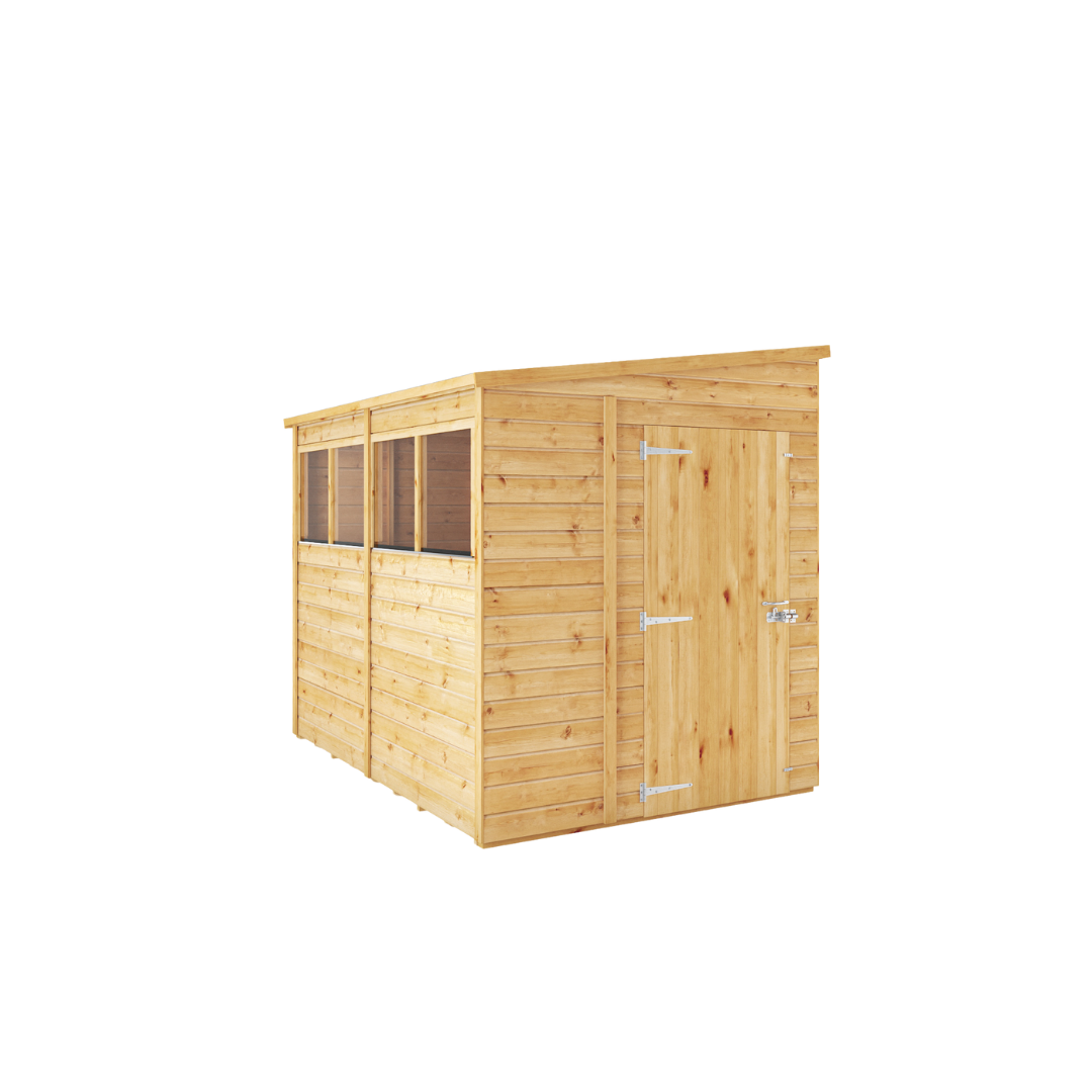 8 x 6 Woodsman Shiplap Pent - Styrene
