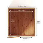 6 x 6 Woodsman Shiplap Pent - Glass