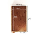 10 x 6 Woodsman Shiplap Pent - Styrene