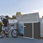 Absco Bike Store 2.26m x 0.78m - (Woodland Grey)